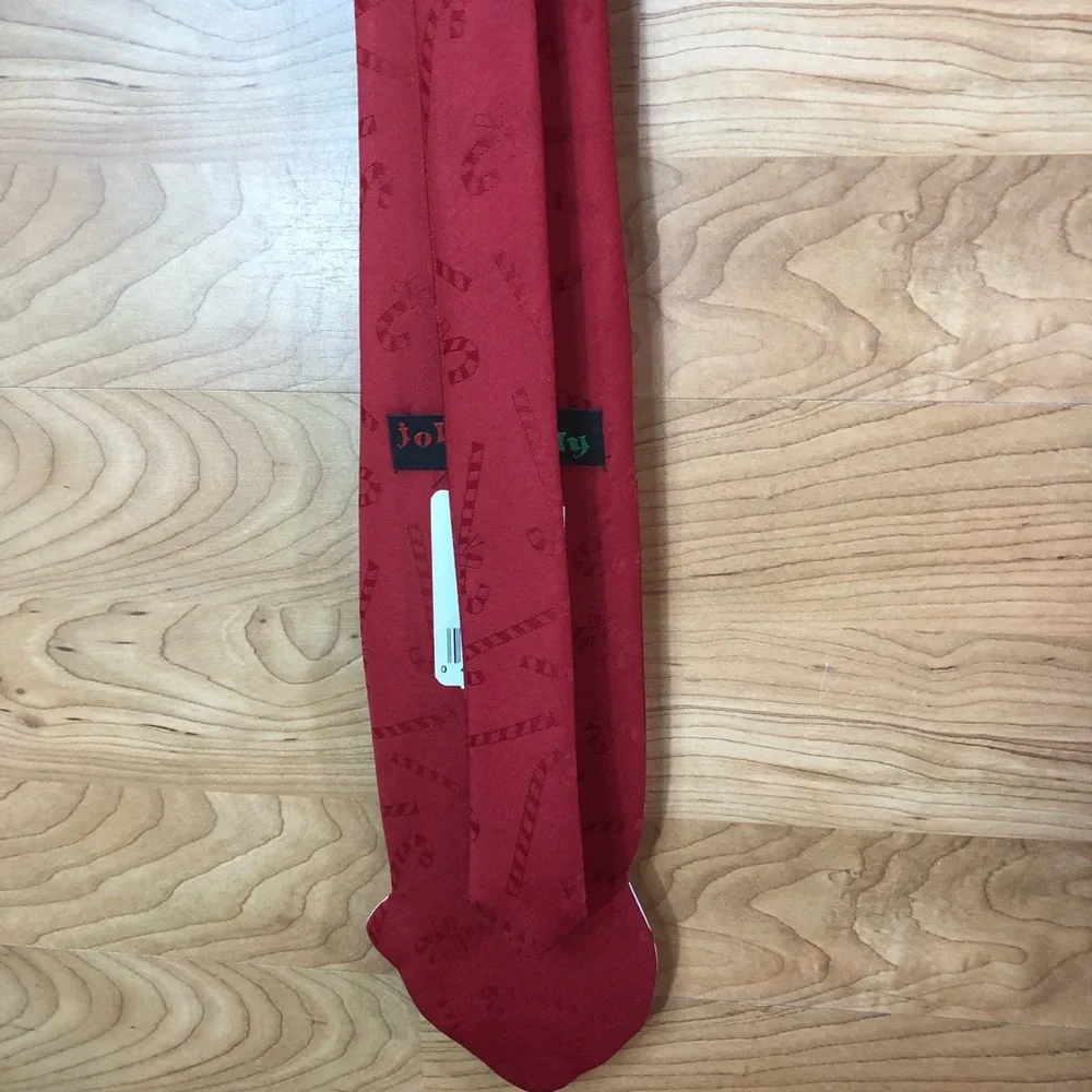 Vintage Jolly Holly Santa Claus Tie